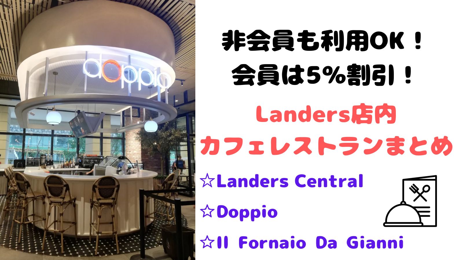 Landersランダース　カフェ　レストラン　メニュー　料金